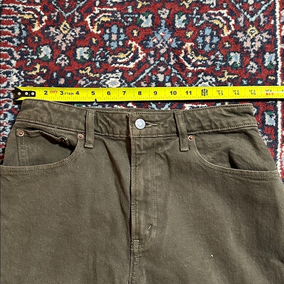 Abercrombie Curve Love High Rise 90s Relaxed Jeans Brown Size 27 - Picture 6 of 8